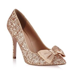 Kurt Geiger Chloe Gold Glitter Heels